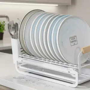 Heavy-Duty Multi-Tier Kitchen Dish Drying Rack & Organizer