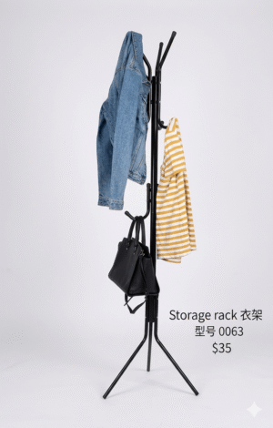 Modern Multi-Tier Standing Coat and Hat Rack